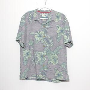 Tommy Bahama Silk Hawaiian Camp Shirt Size Large